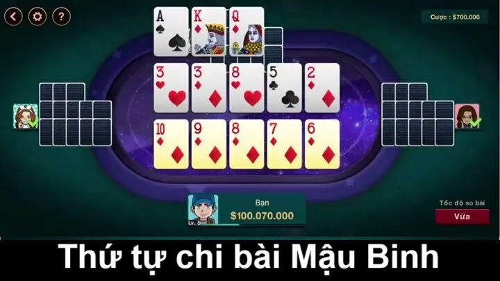 Thứ tự chi bài & cách sắp xếp giúp chơi Mậu Binh hiệu quả