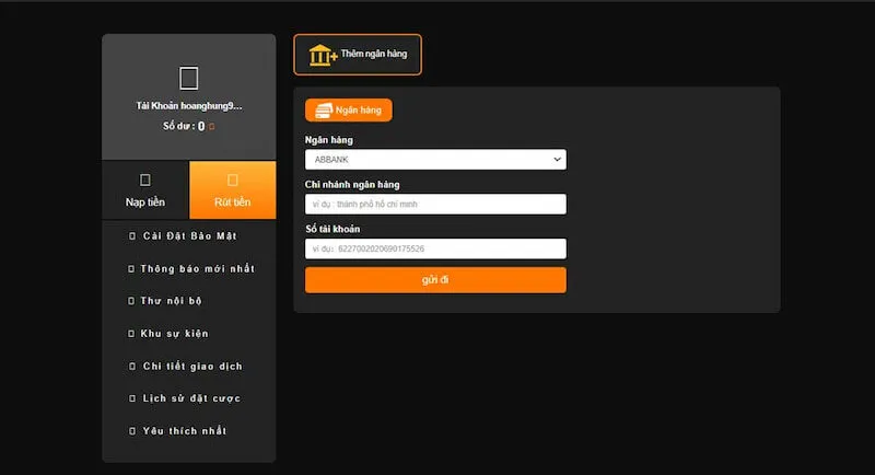 Hướng Dẫn Rút Tiền game Mậu binh qua thẻ cào