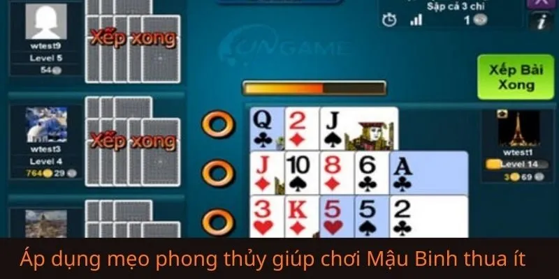 Khi nào nên áp dụng mẹo phong thuỷ khi chơi Mậu Binh