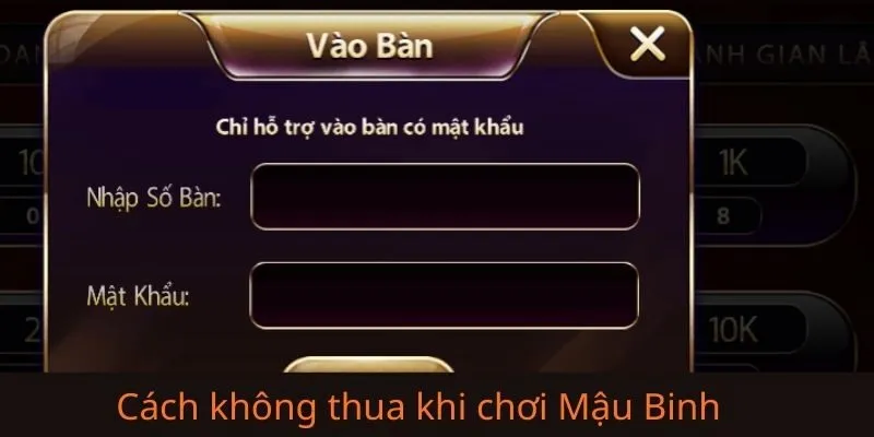 Làm sao để không thua liên tục khi chơi Mậu Binh? Chiến lược hiệu quả