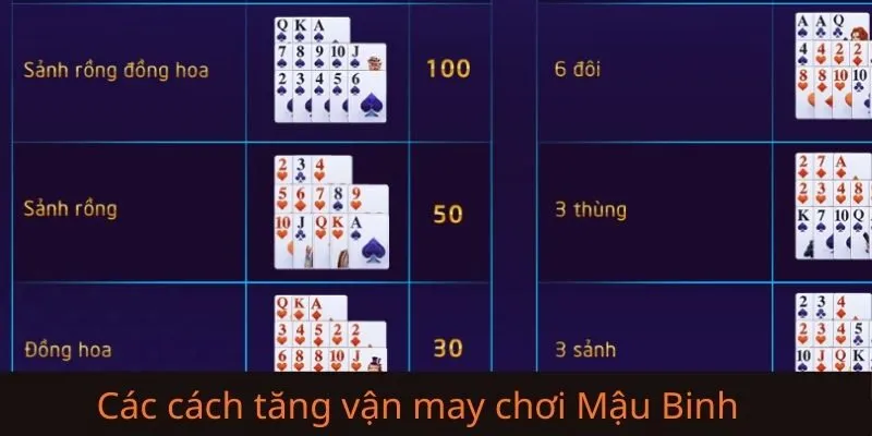 05 Cách tăng vận may khi chơi Mậu Binh theo kinh nghiệm thực tế