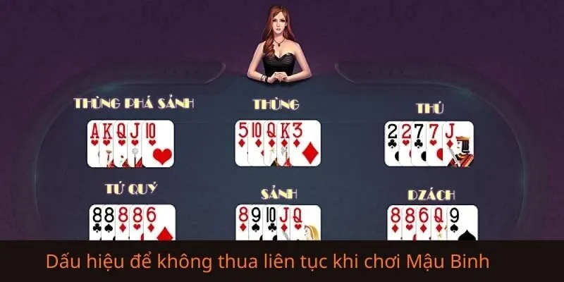 Dấu hiệu bạn đang rơi vào tình chơi bị thua liên tục khi chơi Mậu Binh