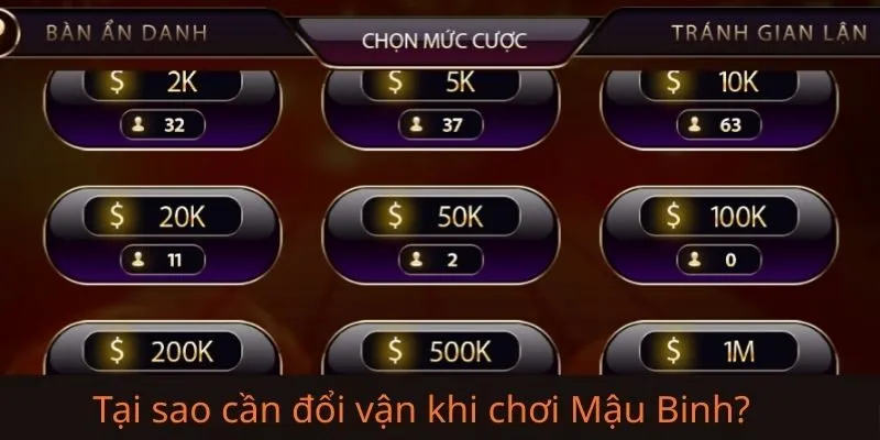 05 Cách đổi vận giúp trả lời câu hỏi "làm sao lấy lại may mắn khi chơi Mậu Binh?"