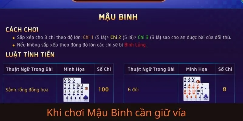 Lý do thua và phải có cách giữ vía khi chơi Mậu Binh liên tục hiệu quả?