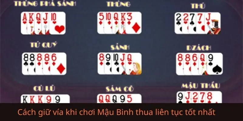 Một số kinh nghiệm giữ vía khi chơi Mậu Binh từ cao thủ