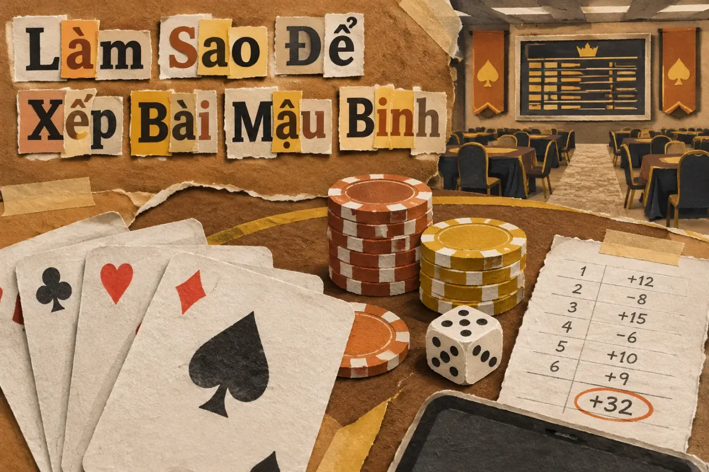 Làm sao để xếp bài Mậu Binh hợp phong thủy