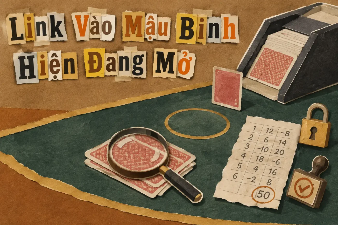 Link vào mậu binh hiện đang mở