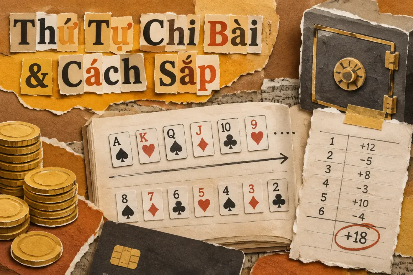 Thứ tự chi bài & cách sắp xếp giúp chơi Mậu Binh hiệu quả
